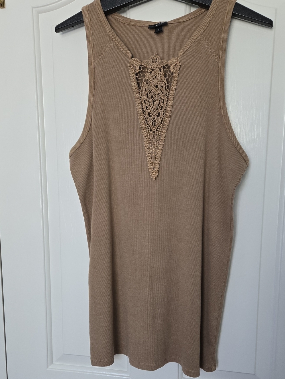 Torrid Tan Sleeveless Lace Inset Tank Top | Size 2X | NWT